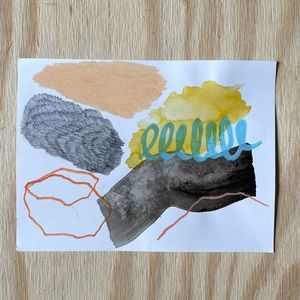 Mixed media abstract art